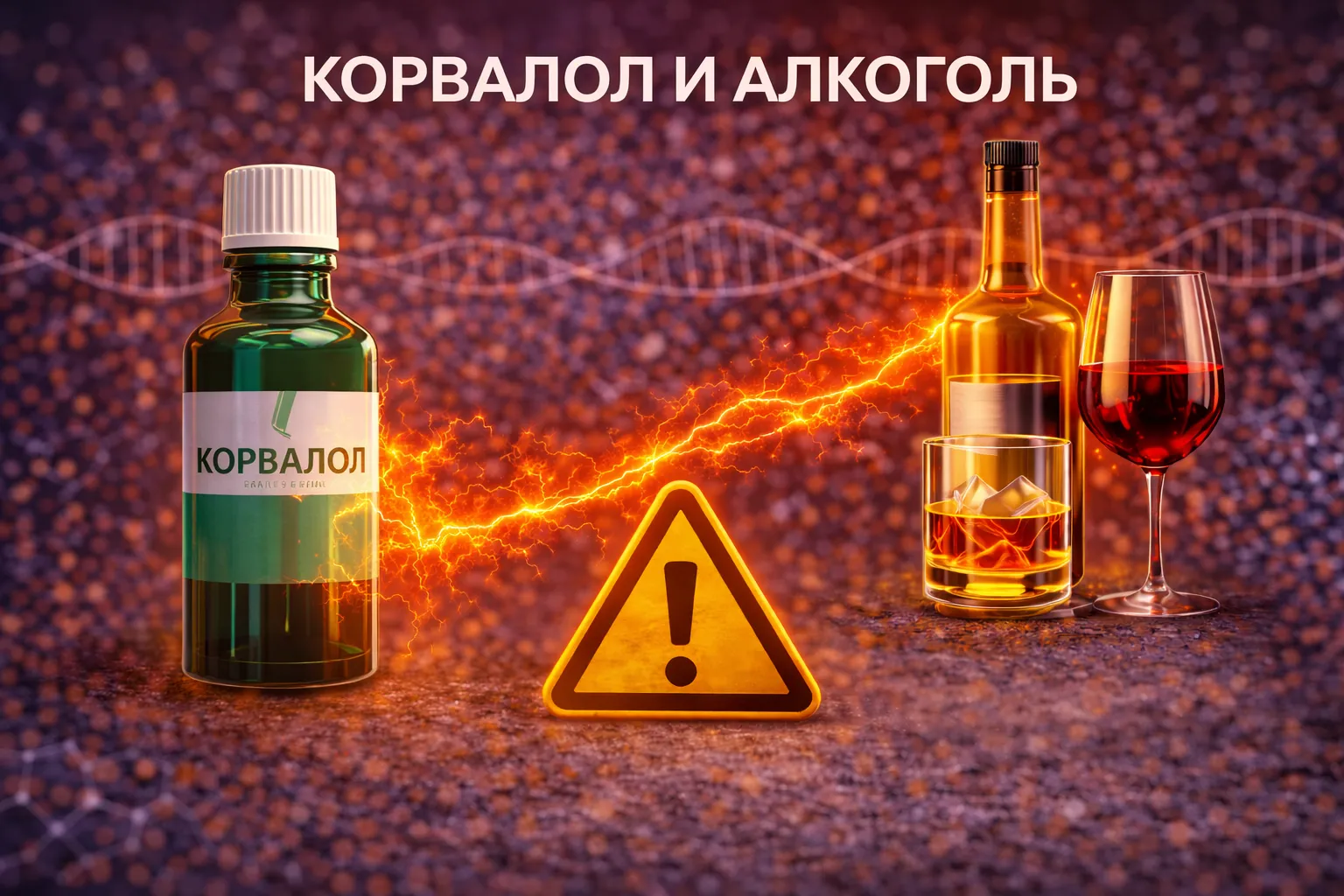 Корвалол и алкоголь: опасное сочетани